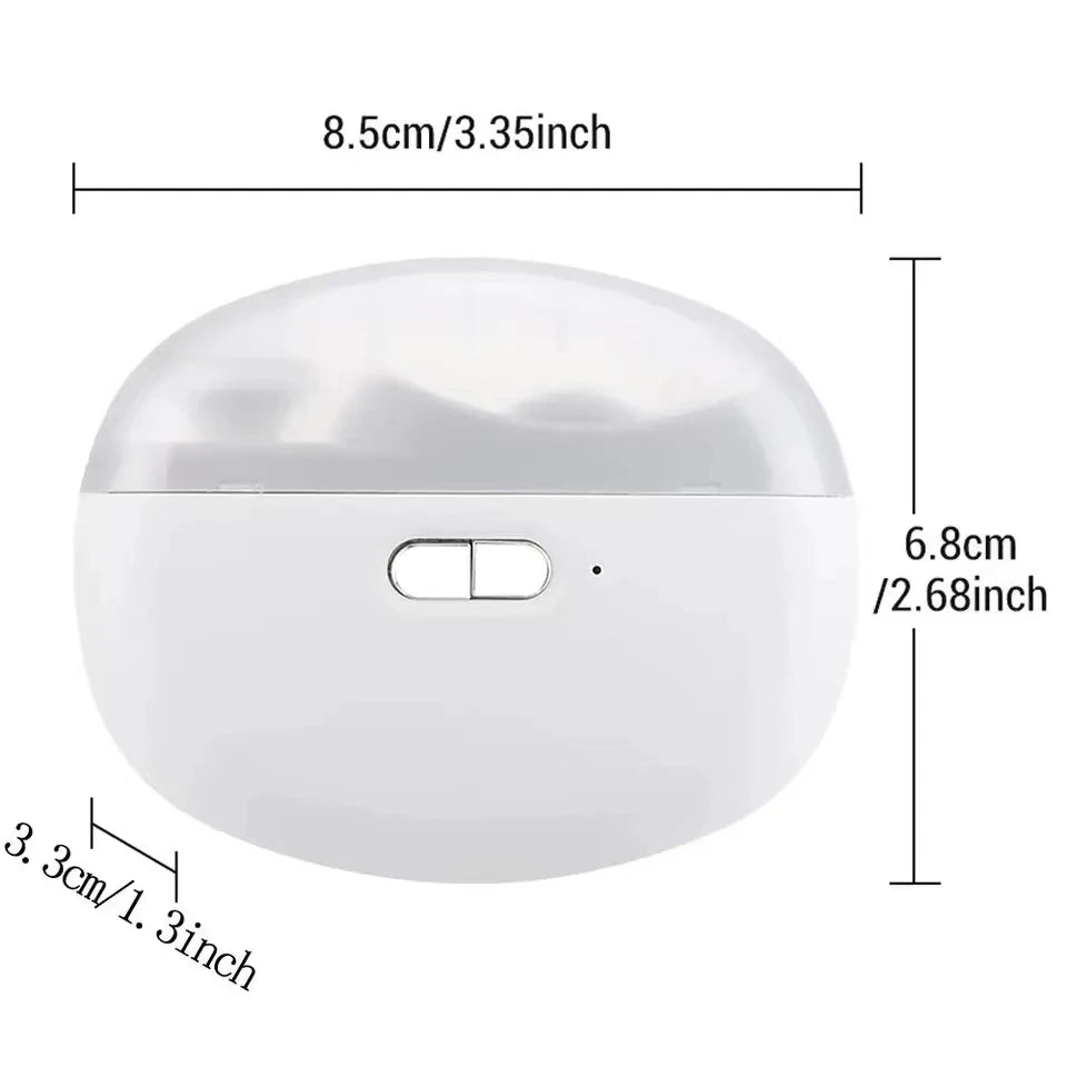 2-in-1 Electric Nail Clipper & Polisher – USB Rechargeable Automatic Nail Grinder with LED Light for Manicure & Nail Care