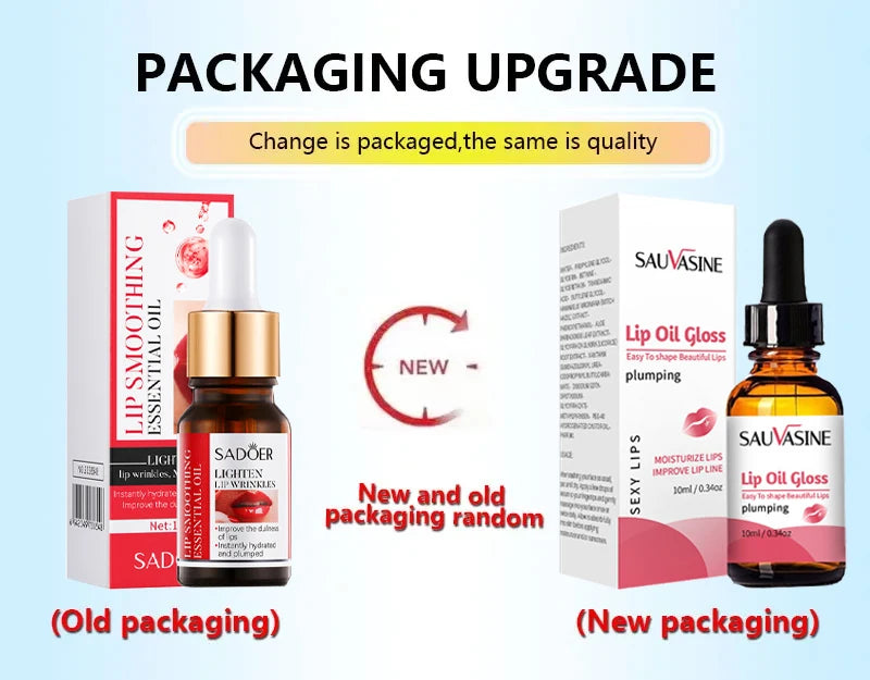 Hyaluronic acid lip oil serum for dry and dehydrated lips