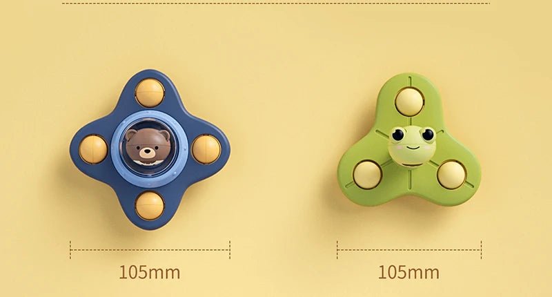 Montessori Suction Cup Spinner Toys – Sensory Spinning Bath & High Chair Toys for Toddlers and Babies Ages 3+