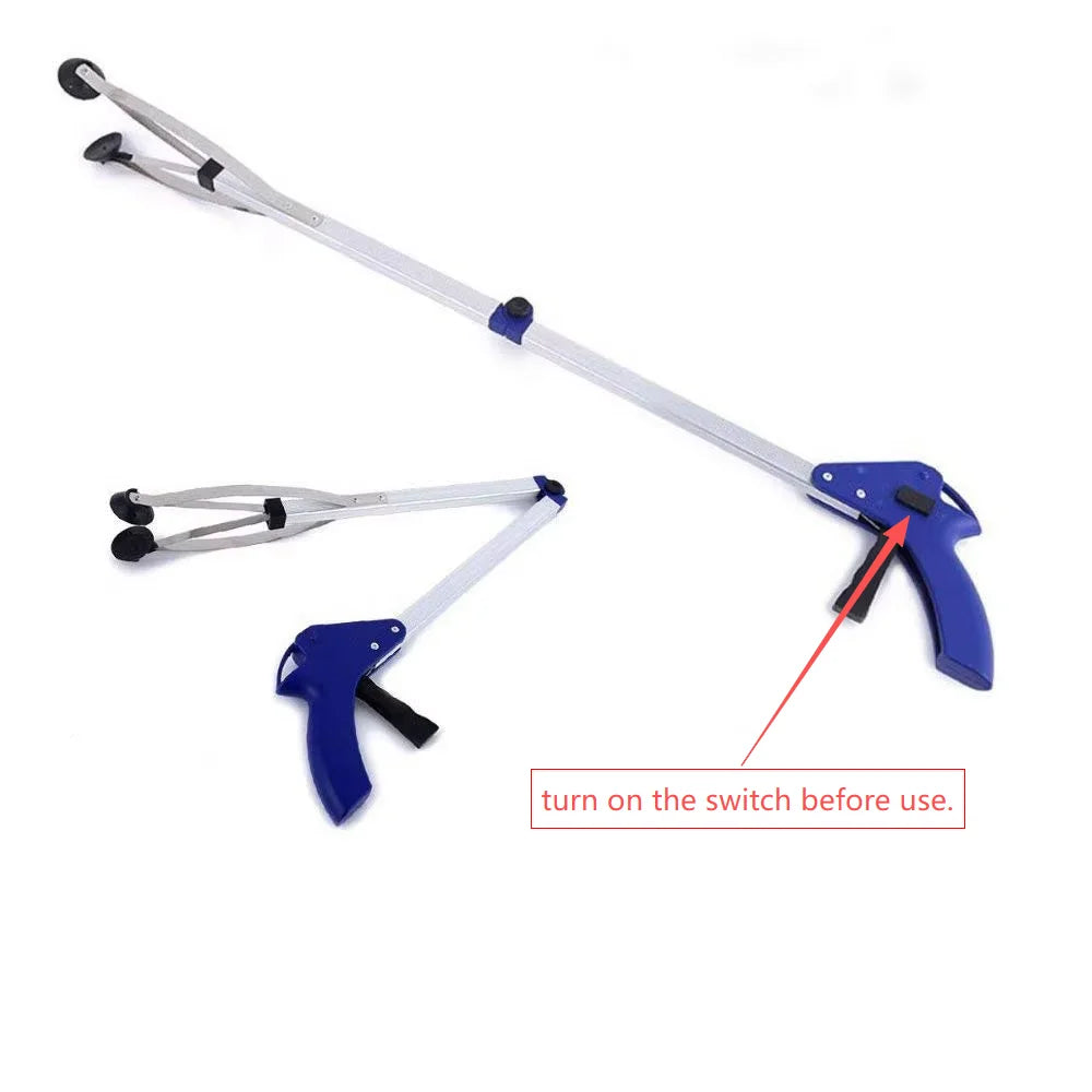 Extra Long Foldable Reacher Grabber Tool – 83 cm Lightweight Pick-Up Stick for Trash, Household Items & Hard-to-Reach Objects