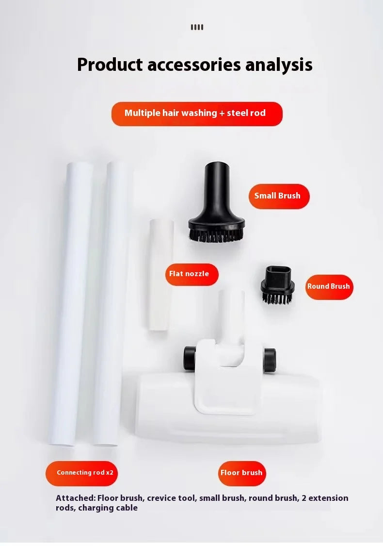 Portable cordless vacuum cleaner with ergonomic design