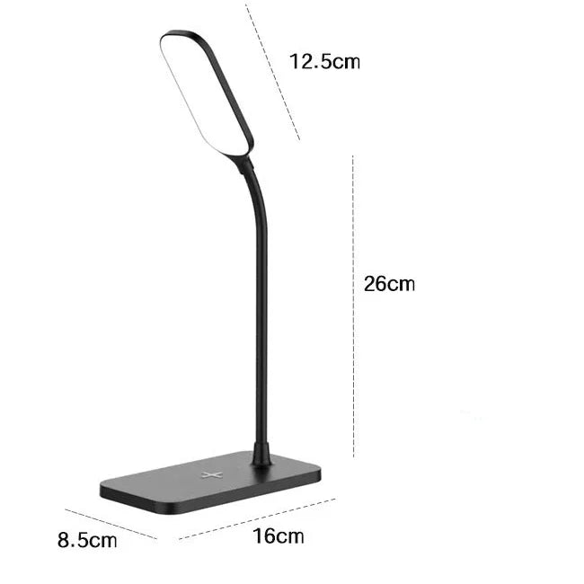 LED Desk Lamp with Wireless Charger & USB Charging Port – Touch Control