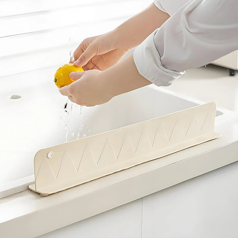 Silicone Sink Splash Guard with Suction Cups for Kitchen & Bathroom Countertop Protection