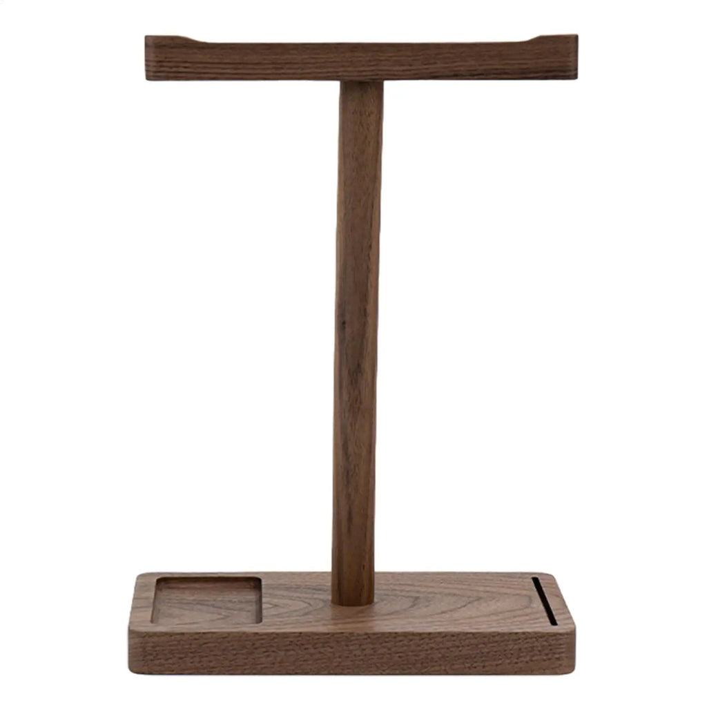 Wooden Headphone Stand Walnut Headphone Rack Rustic Desktop HeElegant Walnut Wood Headphone Stand – Rustic Desktop Organizer for Gaming & Music Headsetsadphone Hanger Universal Headphone Holder for Most Music Game