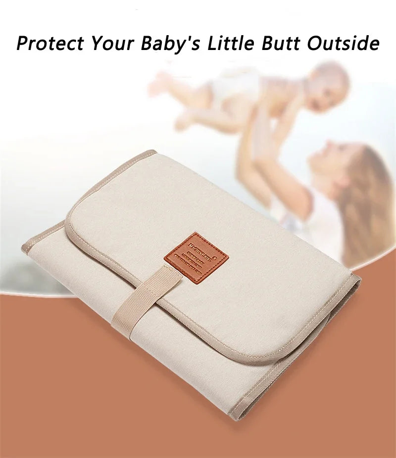Portable Foldable Baby Changing Mat – Waterproof Washable Diaper Pad with Soft Padding for Travel, Home & Outdoor Use