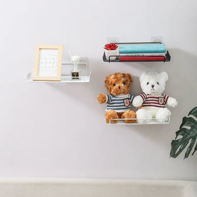No-Drill Wall-Mounted Router Shelf – Stainless Steel WiFi & TV Box Storage Organizer