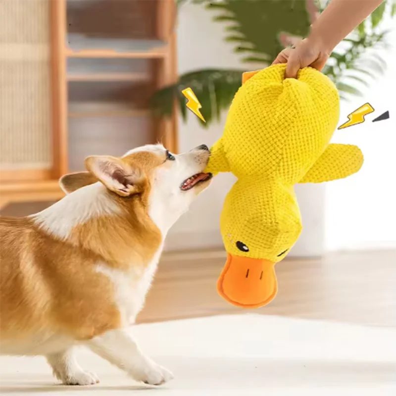 Duck Plush Dog Toy – Soft Squeaky Chew Toy for Dogs & Puppies