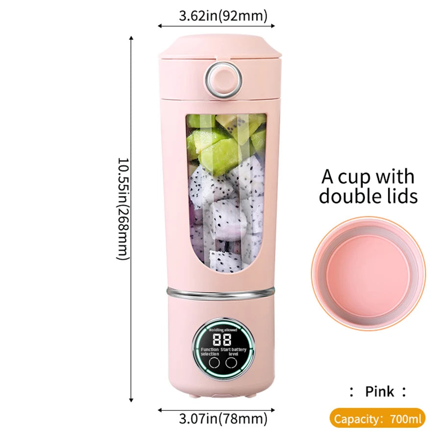 Portable Rechargeable Personal Blender for Smoothies & Milkshakes