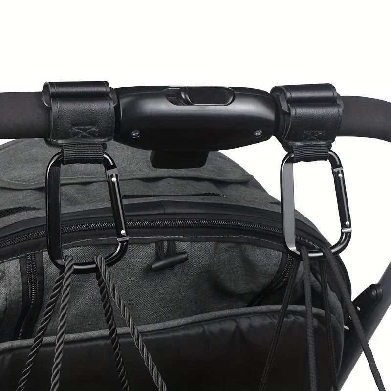 Universal Stroller Hooks – Heavy Duty Organizer Clips for Diaper Bags, Shopping Bags, Car Seats & Baby Strollers