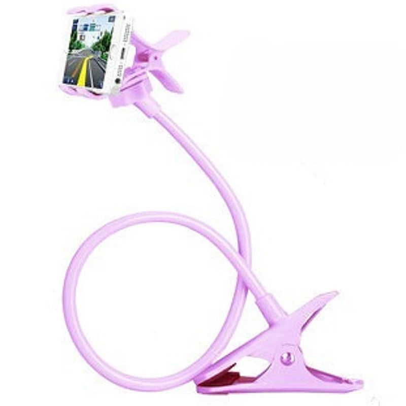 Flexible 360° Phone Holder – Adjustable Gooseneck Clip Mount for Desk & Bed