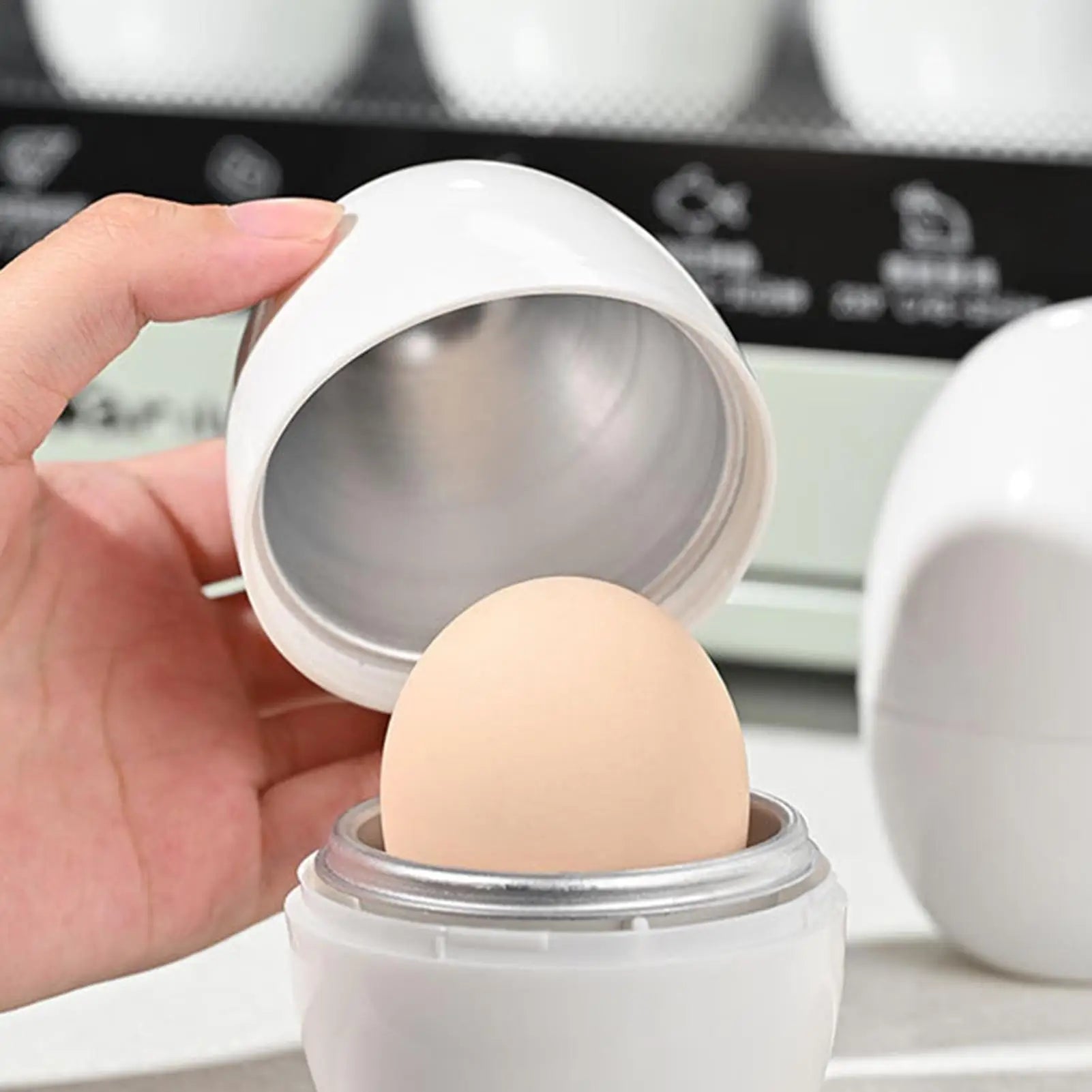 Microwave Egg Cooker – Fast Egg Boiler for Hard & Soft Boiled Eggs