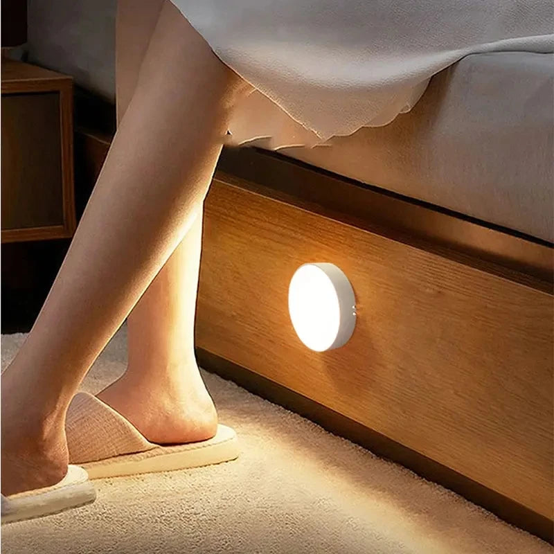 1 Luz nocturna con sensor de movimiento - Lámpara detectora LED inalámbrica para dormitorio, escalera, armario y decoración de habitaciones