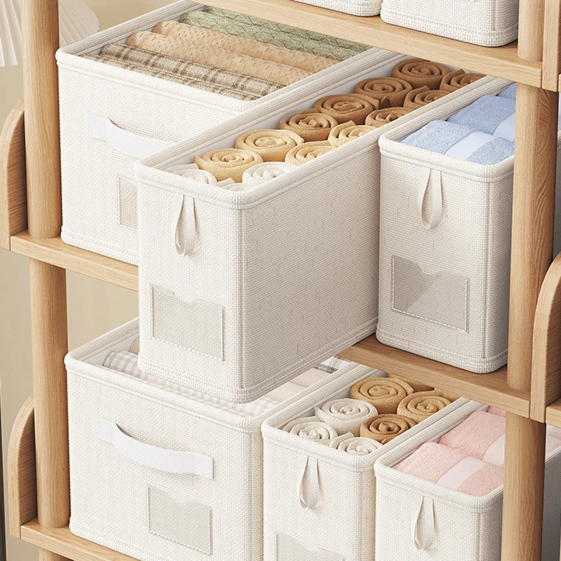 Drawer Clothing Organizer Box – Foldable Fabric Storage Divider for Underwear, Socks, Panties & Wardrobe Organization