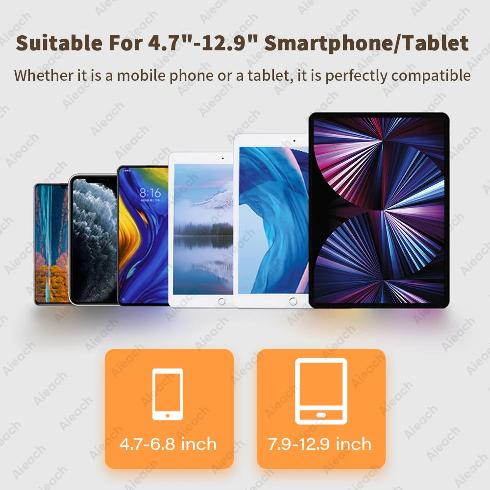 Portable Tablet & Monitor Stand – Adjustable Foldable Holder for Tablets, Kindle & Smartphones