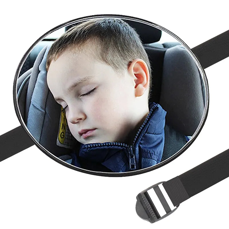 Adjustable Baby Car Mirror for Rear-Facing Seats – Shatter-Resistant Back Seat Safety Mirror with Wide-Angle View