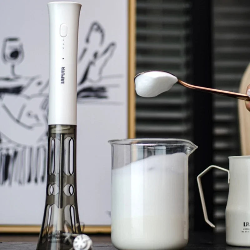 Espumador de Leche Eléctrico Portátil Mini Batidora de Leche de Cocina para Café Máquina de Espuma para Decoración Batidora Licuadora Utensilios para Café