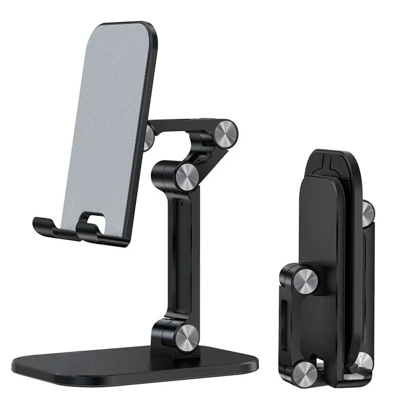 Foldable Adjustable Phone & Tablet Stand – 3-Section Desktop Holder