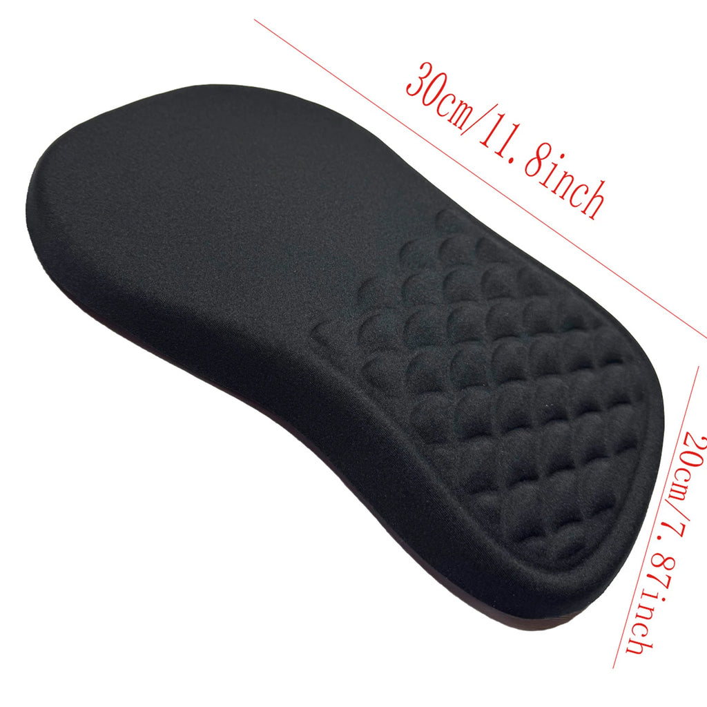 Alfombrilla de ratón ergonómica, antideslizante, con protuberancia de masaje, resistente al desgaste, cómoda, con soporte para la muñeca para PC, portátil y juegos