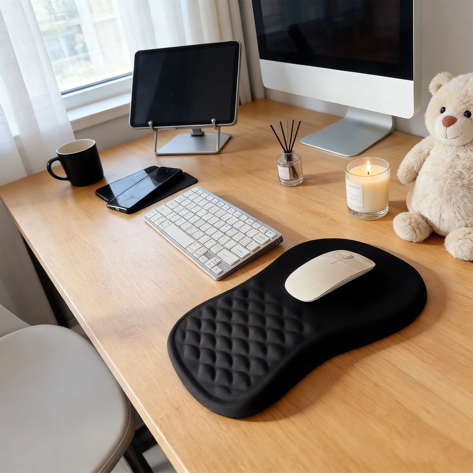 Ergonomic Mouse Pad – Non-Slip Wrist Support for Office, Gaming & Laptop Use