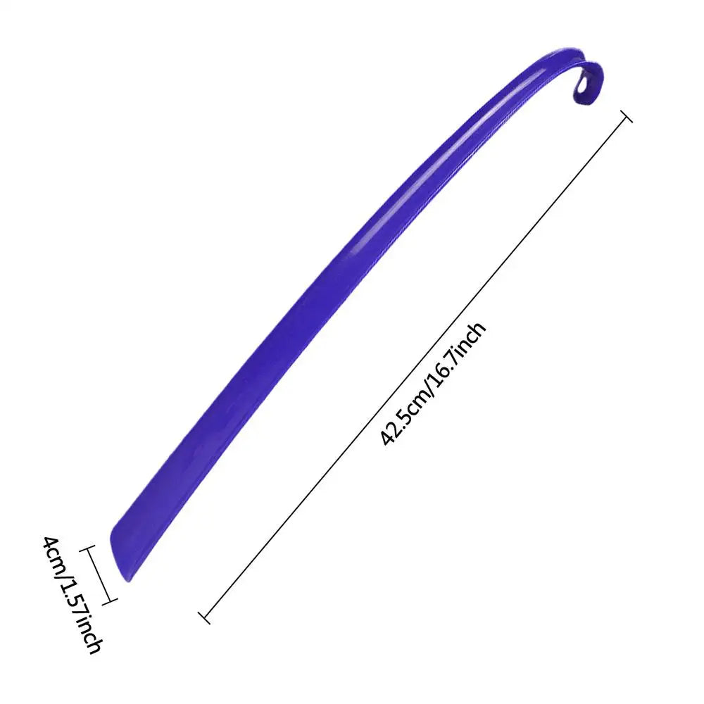 Long Handle Shoe Horn with Grip – 16.7" Easy Shoe Helper for Seniors, Boots, Sneakers & Everyday Footwear