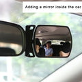Espejo retrovisor auxiliar para autoobservación, giratorio, para bebé, espejo de seguridad para auto, espejo de seguridad para monitorear al bebé, espejo interior del auto