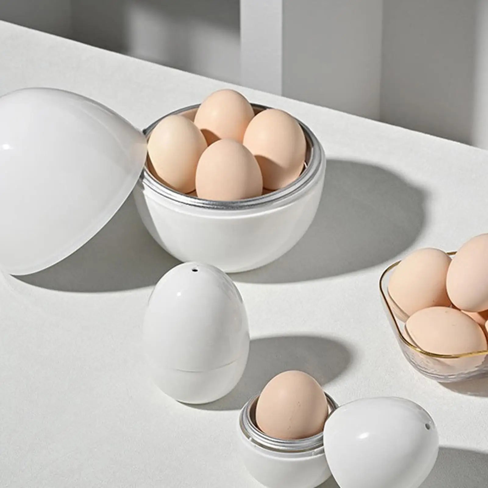 Microwave Egg Cooker – Fast Egg Boiler for Hard & Soft Boiled Eggs