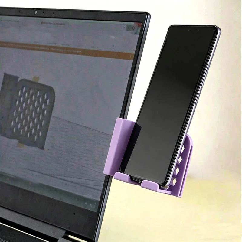 Monitor Phone Mount – Clip-On Side Holder for Monitors & Laptops