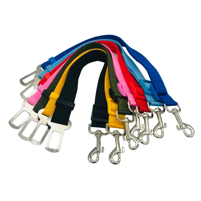 Pet Car Safety Harness – Adjustable Dog & Cat Seat Belt Strap for Secure Travel, Driving & Vehicle Protection