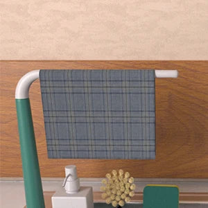 Expandable Sink Organizer Rack with Sponge Holders & Towel Bar