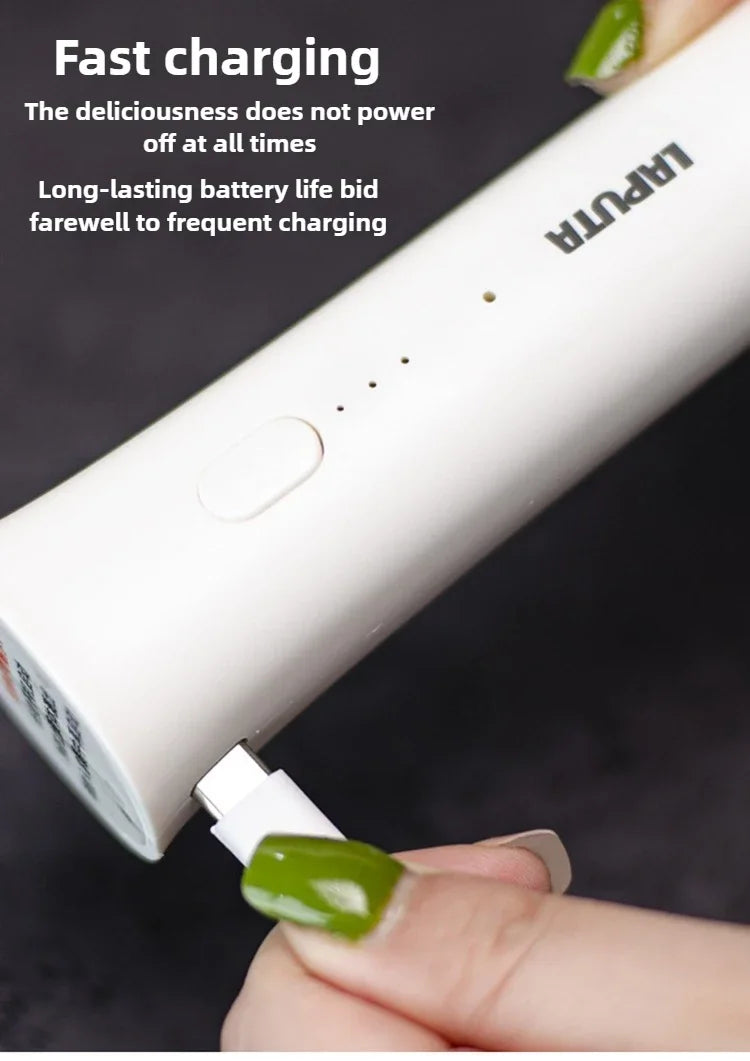 Espumador de Leche Eléctrico Portátil Mini Batidora de Leche de Cocina para Café Máquina de Espuma para Decoración Batidora Licuadora Utensilios para Café