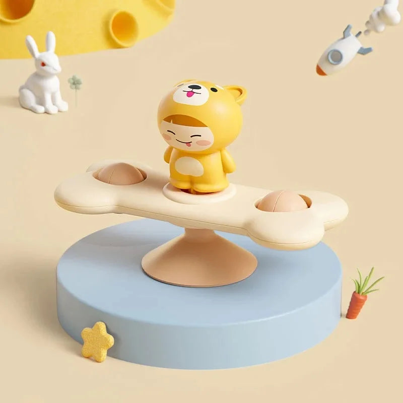 Montessori Suction Cup Spinner Toys – Sensory Spinning Bath & High Chair Toys for Toddlers and Babies Ages 3+