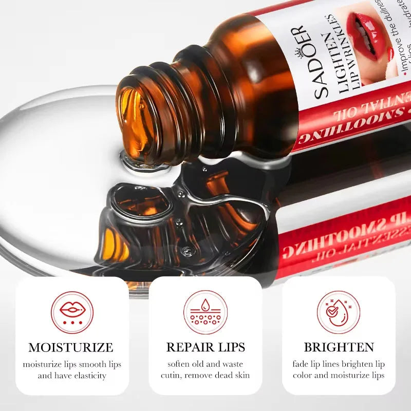 Lip serum oil with hyaluronic acid for a fuller-looking appearance
