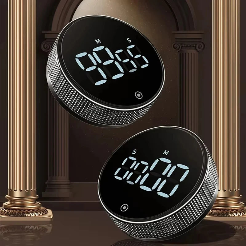 Temporizador de cocina magnético, digital, para ducha, estudio, cronómetro, LED, contador, alarma, recordatorio, manual, electrónico, cuenta regresiva