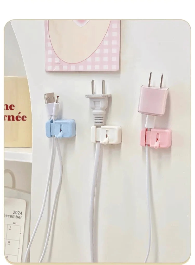 Desk Cable Management Clip – No-Drill Cord Organizer for Charging & Data Cables
