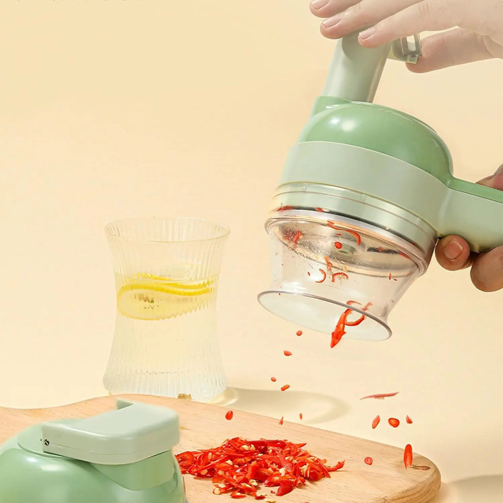 Cortador de verduras eléctrico Procesador de alimentos multifunción Picadora de carne y fruta de mano Mini y picadora USB Accesorios de cocina