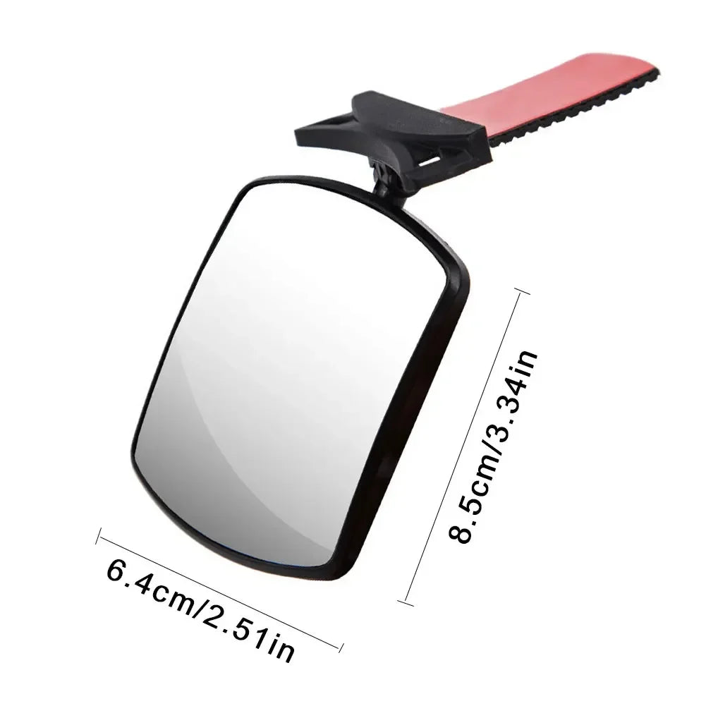 Espejo retrovisor auxiliar para autoobservación, giratorio, para bebé, espejo de seguridad para auto, espejo de seguridad para monitorear al bebé, espejo interior del auto