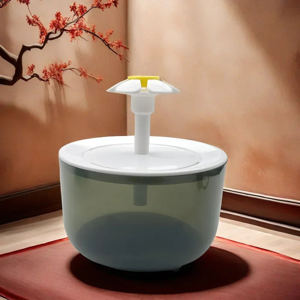 Fuente de Agua para Gatos, Dispensador de Agua Recirculante para Mascotas de 1.2L, Alimentado por USB, Silencioso, con Espuma de Filtro para Gatos y Perros Pequeños