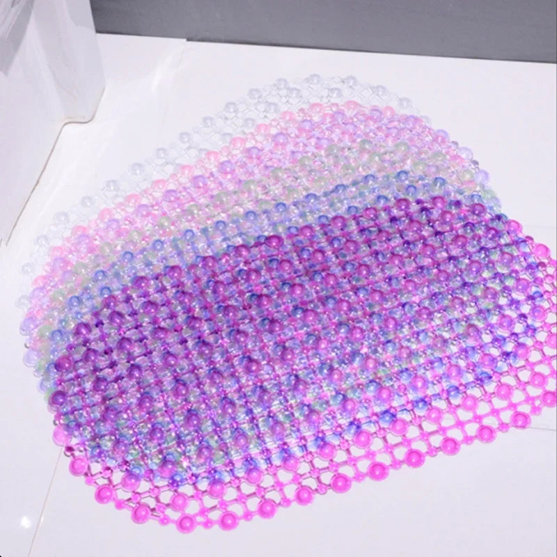 Non-Slip Bathtub & Shower Mat with Suction Cups – PVC Massage Bath Mat, Waterproof Bathroom Safety Rug (38 × 68 cm)