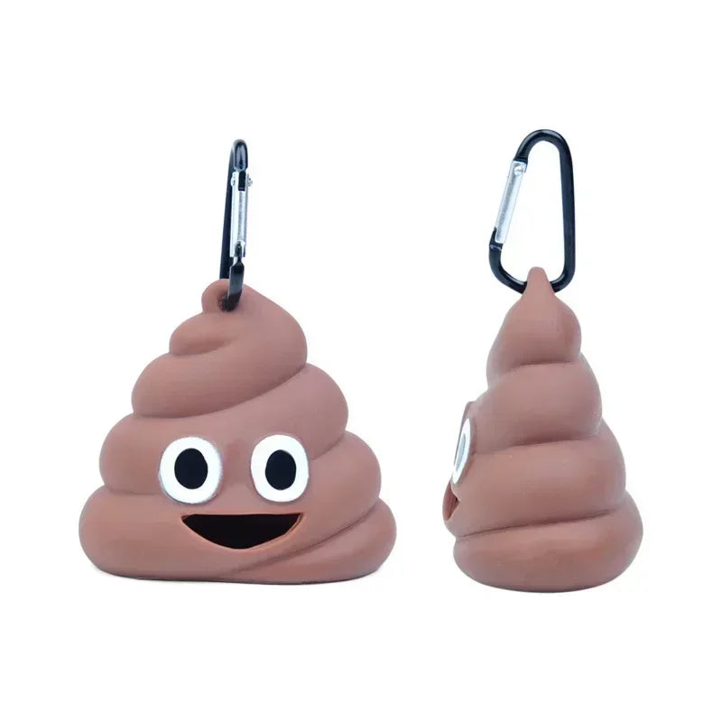 Dispensador de bolsas de basura para mascotas, portátil, bolsas de residuos caninos degradables, caja de almacenamiento de heces para gatos y perros, viaje al aire libre