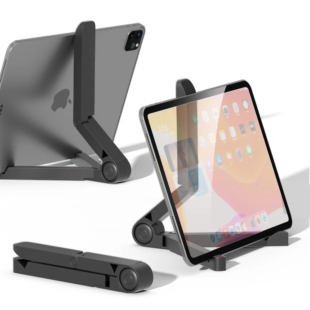 Portable Tablet & Monitor Stand – Adjustable Foldable Holder for Tablets, Kindle & Smartphones