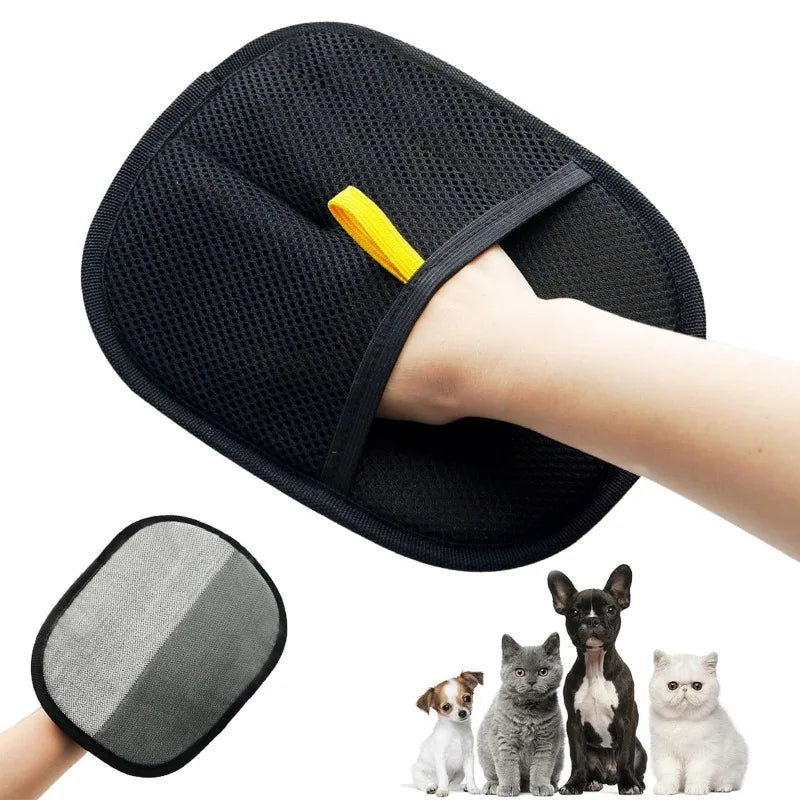 Guantes de aseo para mascotas, cepillo quitapelos, guante de limpieza para gatitos, eliminador de pelo de perro y gato de sofás, alfombras, ropa, accesorios para mascotas