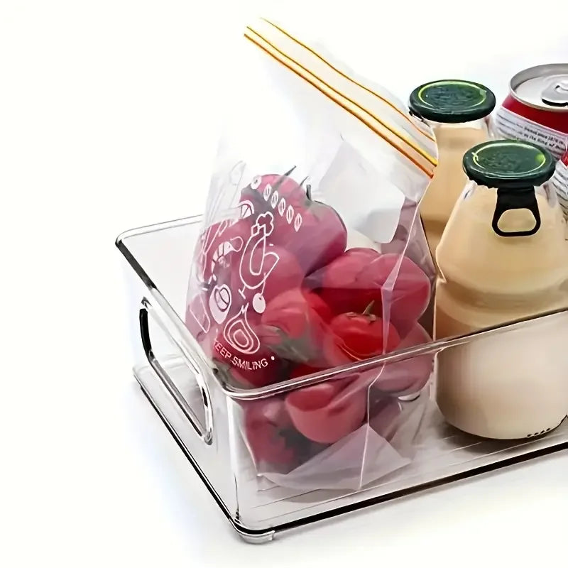 Stackable Refrigerator Storage Container with Handles