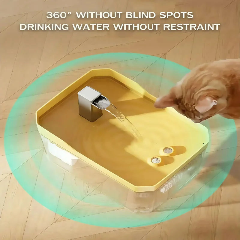 Automatic Cat Water Fountain – 1.5L Filtered Pet Drinking Dispenser with Quiet USB Pump & Fresh Water Circulation