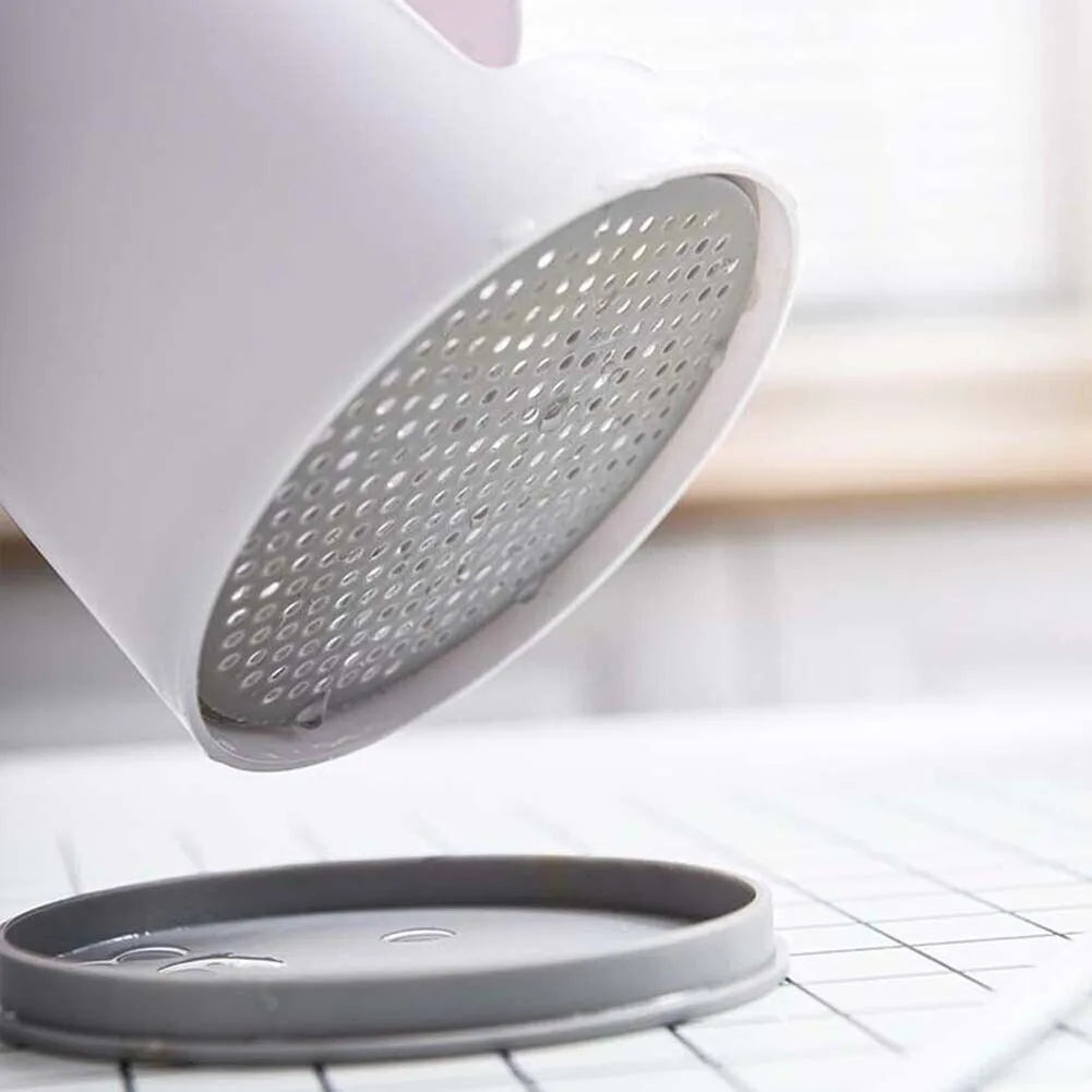 Multi-Purpose Toothbrush Holder with Drain Tray & Storage Organizer