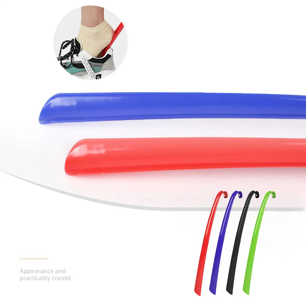 Long Handle Shoe Horn with Grip – 16.7" Easy Shoe Helper for Seniors, Boots, Sneakers & Everyday Footwear