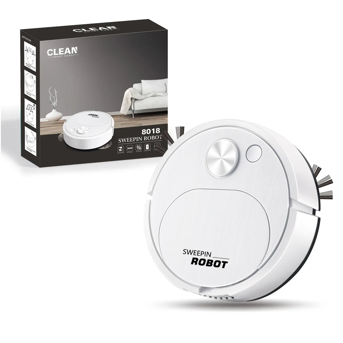 Mini Robot Vacuum Cleaner 3-in-1