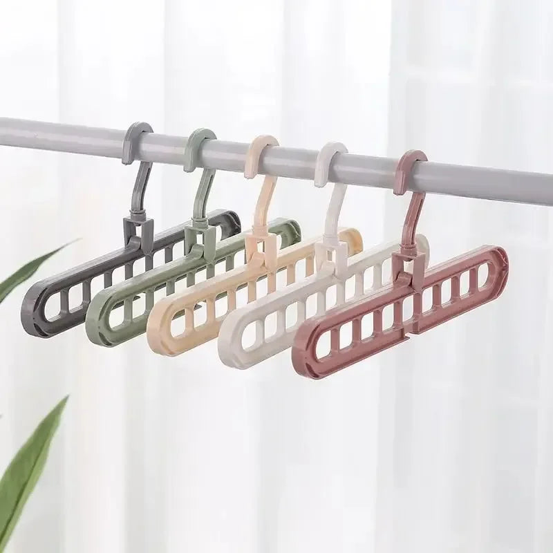 Space-Saving Multi-Port Clothes Hanger Organizer