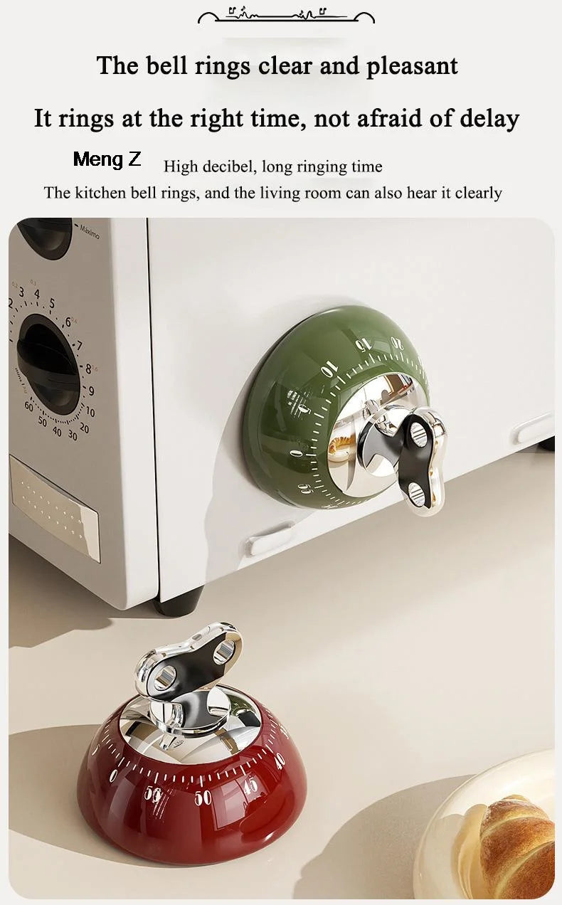 Temporizador magnético de cocina Manual, Reloj despertador con cuenta regresiva, Temporizador digital mecánico de cocina, Cronómetro de estudio para cocinar y ducha