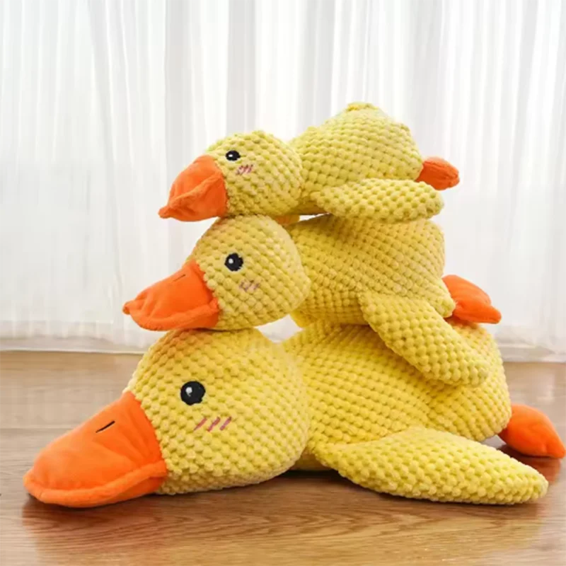 Duck Plush Dog Toy – Soft Squeaky Chew Toy for Dogs & Puppies