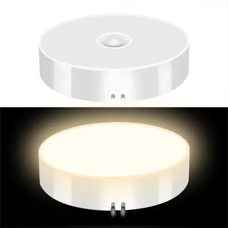 USB Rechargeable Motion Sensor LED Light – Wireless Magnetic Night Light for Closet, Cabinet, Kitchen & Stairs